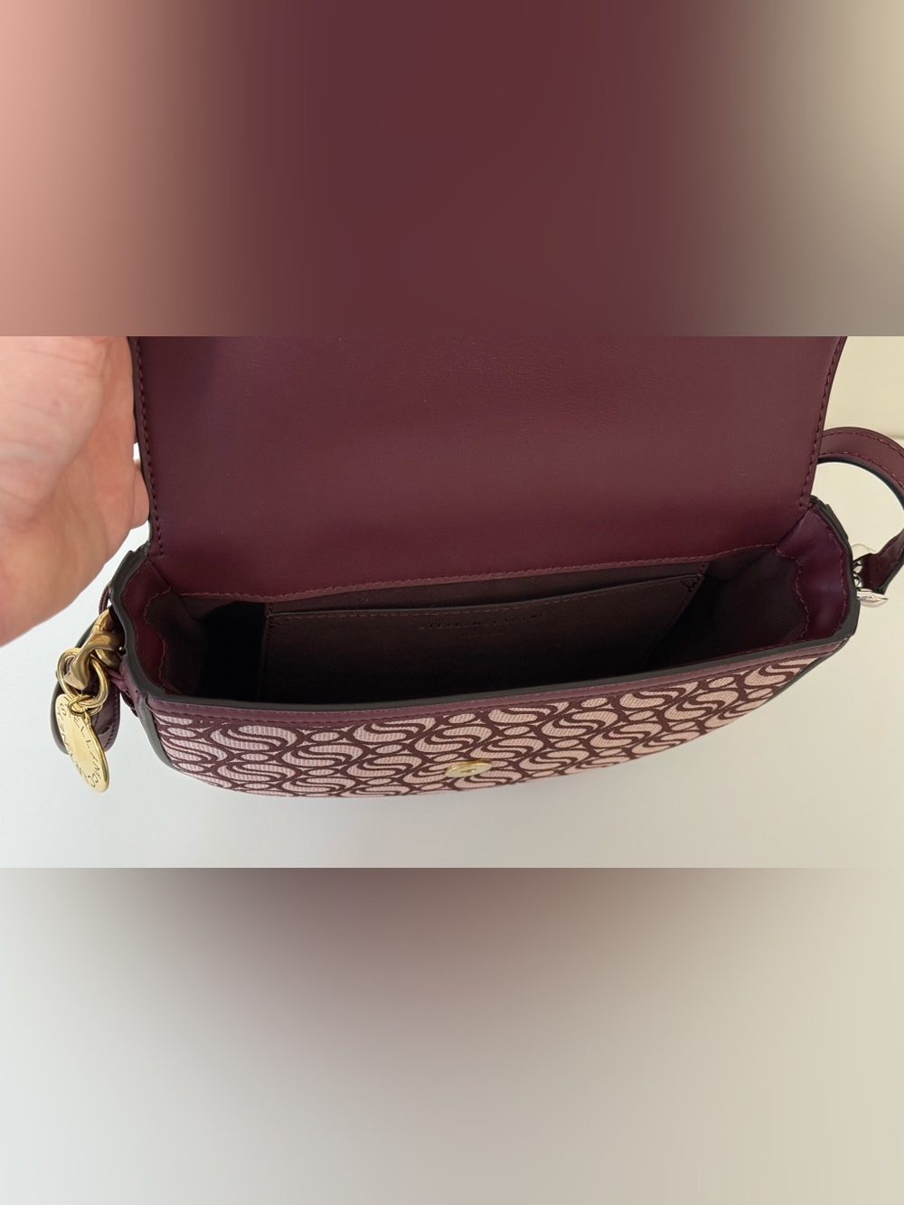 STELLA MCCARTNEY Frayme Medium S-Wave Flap Shoulder Bag - Picture 11 of 15